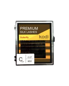 Ресницы черные Kodi C 0.07 (6 рядов 14-2,15-2,16-2) Butterfly