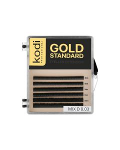 Ресницы черные Kodi D 0.03 (6 рядов 8-2,9-2,10-2) Gold Standart