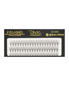 Ресницы пучковые в кассете Divia Eyelashes 12 мм, Di946