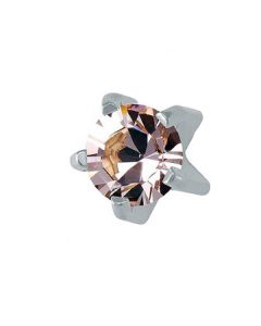 Серьги гвоздики Caflon Gold (александрит, без покрытия, крапан, средние)