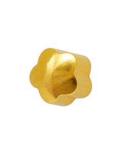 Серьги гвоздики Caflon Gold (цветок, позолота, средние)