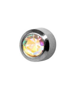 Сережки гвоздики Caflon Gold (хамелеон, без покриття, завальцьовані, 3 мм)