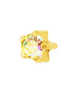 Серьги гвоздики Caflon Gold (хамелеон, крапан, средние)