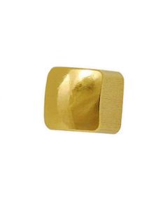 Серьги гвоздики Caflon Gold (квадрат, позолота, средние)