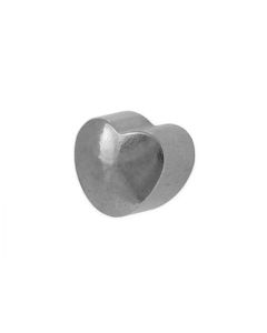 Сережки гвоздики Caflon Gold (серце, без покриття, міні)