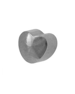 Сережки гвоздики Caflon Gold (серце, без покриття, середні)