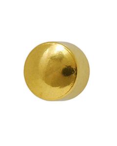 Серьги гвоздики Caflon Gold (шарик, позолота, большие, 4 мм)