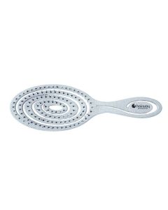 Щетка массажная овальная Hairway Eco Wheat голубая 8 рядов 08095-03