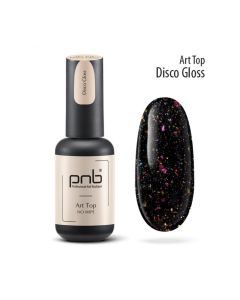 Светоотражающий топ с голографической слюдой PNB UV/LED Art Top Disco Gloss, 8 мл