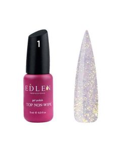 Топ для гель-лаку EDLEN Professional Top non-wipe Shimmer 1 Diamond, 9 мл