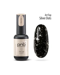 Топ PNB Art Top UV/LED Silver Dots No Wipe, 8 мл