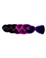 Канекалон ( Волосся 3-х кольорове, омбре), Темно-Фіолетовий/Фіолетовий/Синій