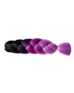 Канекалон (Волосся 3-х кольорове, омбре) Темно-Фіолетовий/Фіолетовий/Бузковий C13